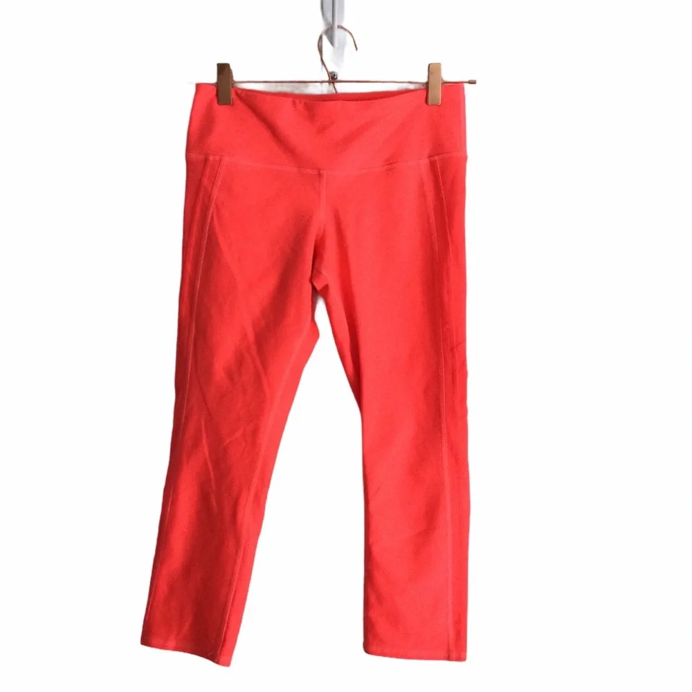 ALO YOGA Helena Capri Legging Neon Volcano Sz Small